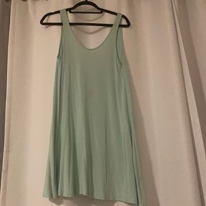 Divided low back swing dress